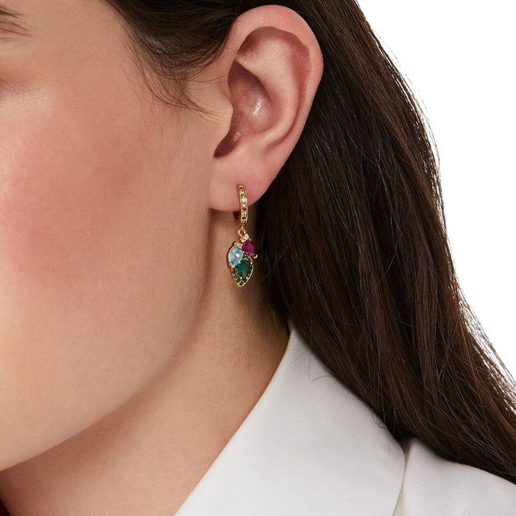 Kate Spade Light Up The Room Holiday Hoop Earrings in Multi ka206