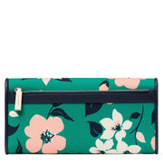 Kate Spade Lucia Lily Blooms Large Slim Flap Wallet K7183