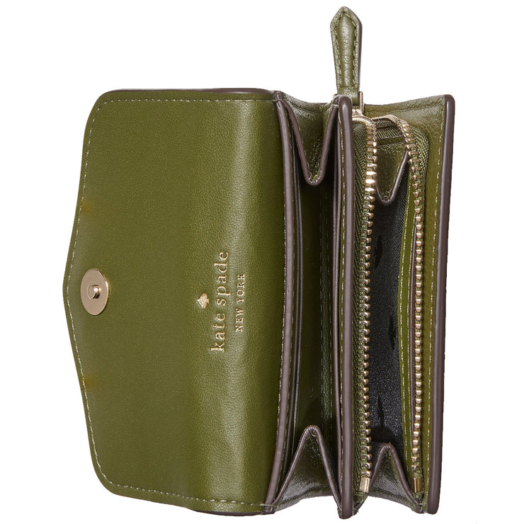 Kate Spade Marti Small Flap Wallet in Enchanted Green k6026