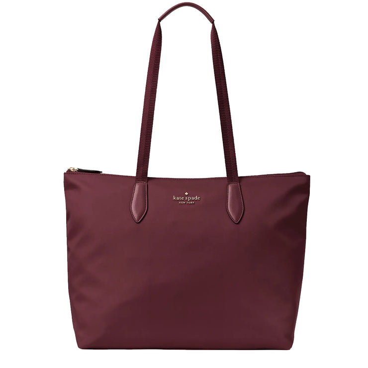 Kate Spade Mel Packable Tote Bag in Deep Berry wkr00625