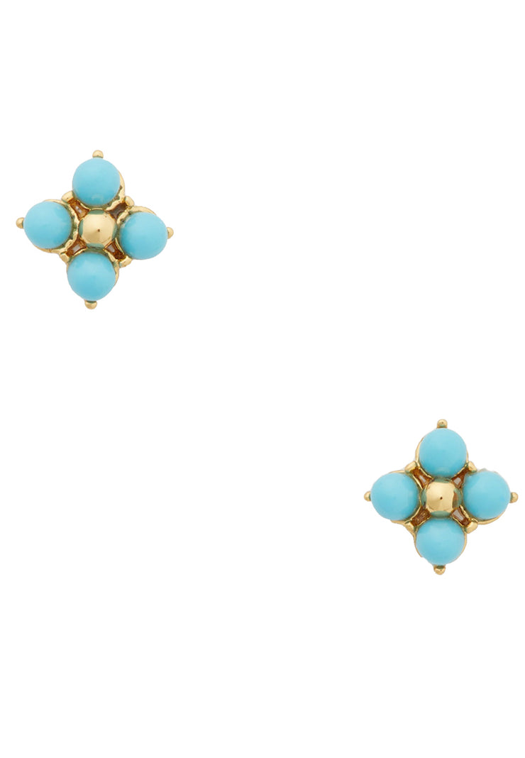 Kate Spade Miosotis Flower Studs Earrings in Blue Multi k8047