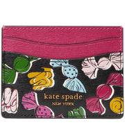Kate Spade Morgan Assorted Candies Embossed Cardholder in Black Multi ka010