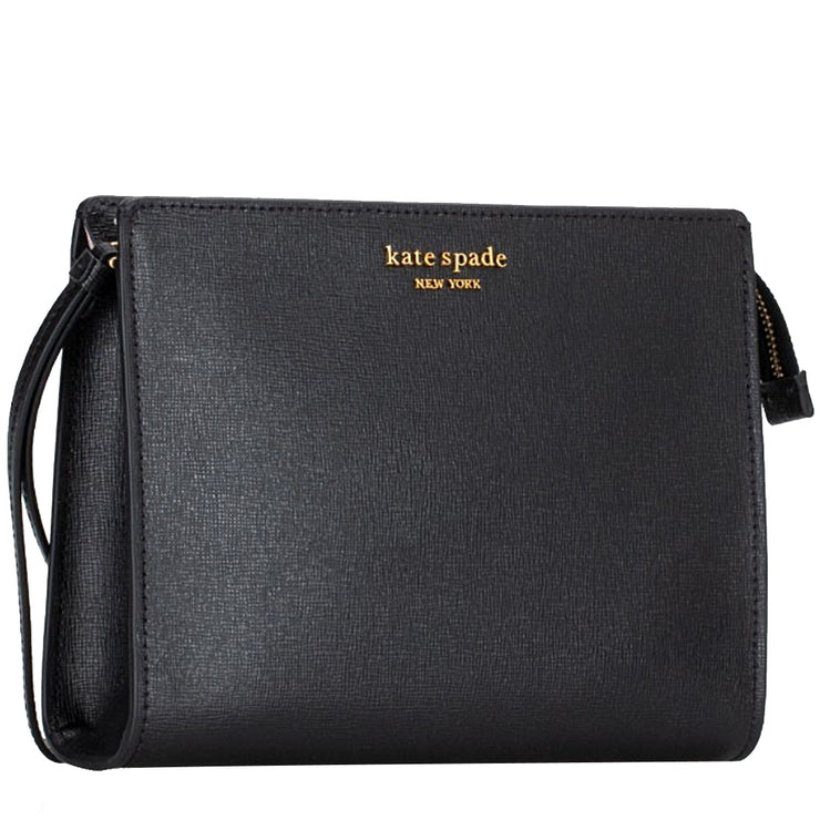 Kate Spade Morgan Gusseted Wristlet in Black k9557