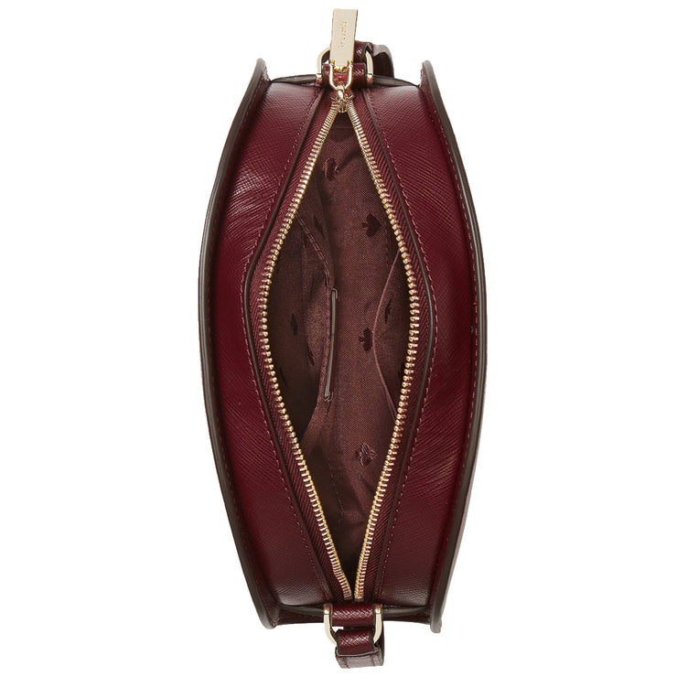 Kate Spade Perry Leather Dome Crossbody Bag in Deep Berry k8697