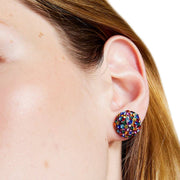 Kate Spade Rainbow Pavé Dome Studs Earrings in Multi k8452