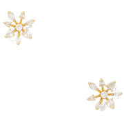 Kate Spade Snowflake Stud Earrings in Clear/ Gold ka217