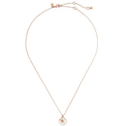Kate Spade Spades & Studs Mini Pendant Necklace in Cream Multi/ Rose Gold ka245