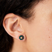 Kate Spade Spades & Studs Enamel Studs Earrings in Green o0r00218