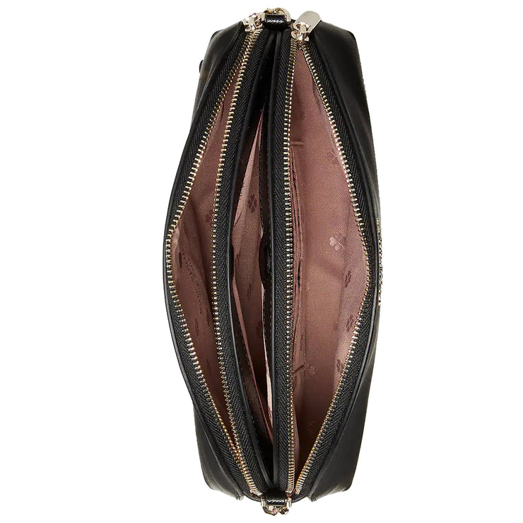 Kate Spade Spencer Double-Zip Dome Crossbody Bag in Black k4562