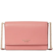 Kate Spade Spencer Flap Chain Wallet Crossbody Bag in Serene Pink K4563