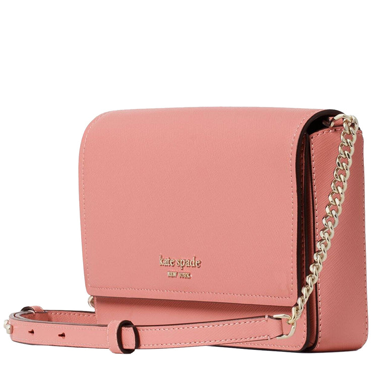 Kate Spade Spencer Flap Chain Wallet Crossbody Bag in Serene Pink K4563