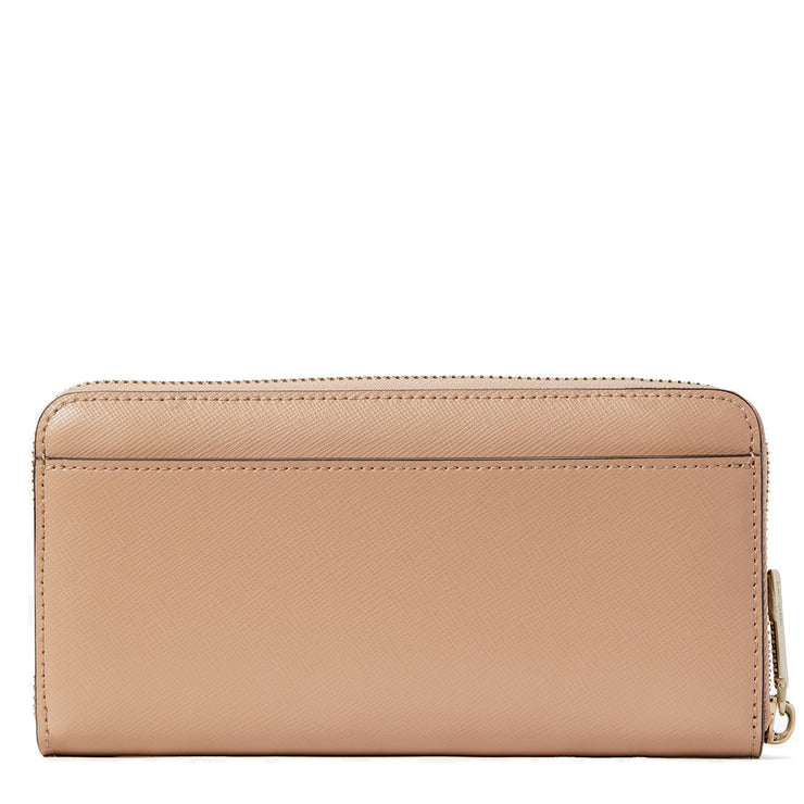 Kate Spade Spencer Zip-Around Continental Wallet in Raw Pecan pwr00281