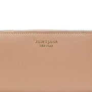 Kate Spade Spencer Zip-Around Continental Wallet in Raw Pecan pwr00281