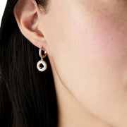 Buy Kate Spade Spot The Spade Pave Huggies Earrings in Clear/ Silver k9175 Online in Singapore | PinkOrchard.com