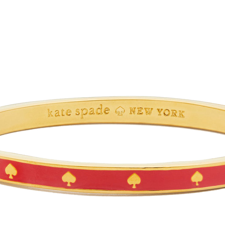 Kate Spade Spot the Spade Enamel Hinged Bangle Bracelet