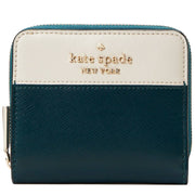Kate Spade Staci Colorblock Small Zip Around Wallet in Peacock Sapphire Multi wlr00636