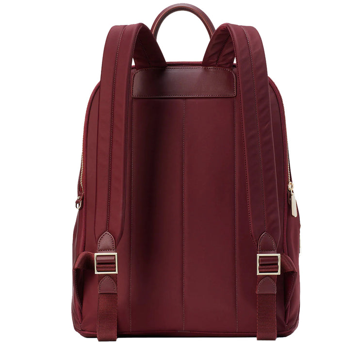 Kate Spade The Little Better Sam Nylon Laptop Backpack Bag in Dark Merlot k7914