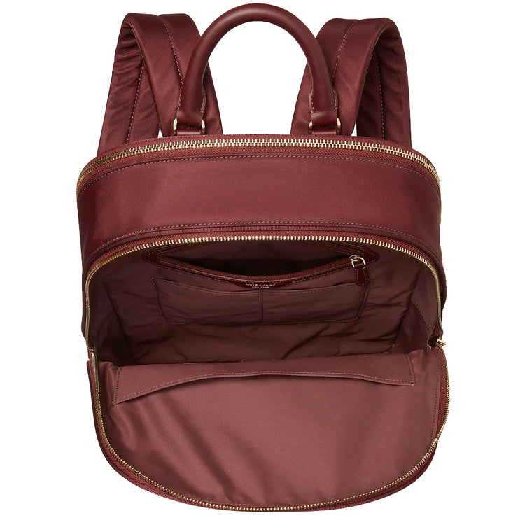Kate Spade The Little Better Sam Nylon Laptop Backpack Bag in Dark Merlot k7914