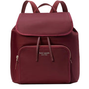 Kate Spade The Little Better Sam Nylon Medium Backpack Bag in Dark Merlot k4467