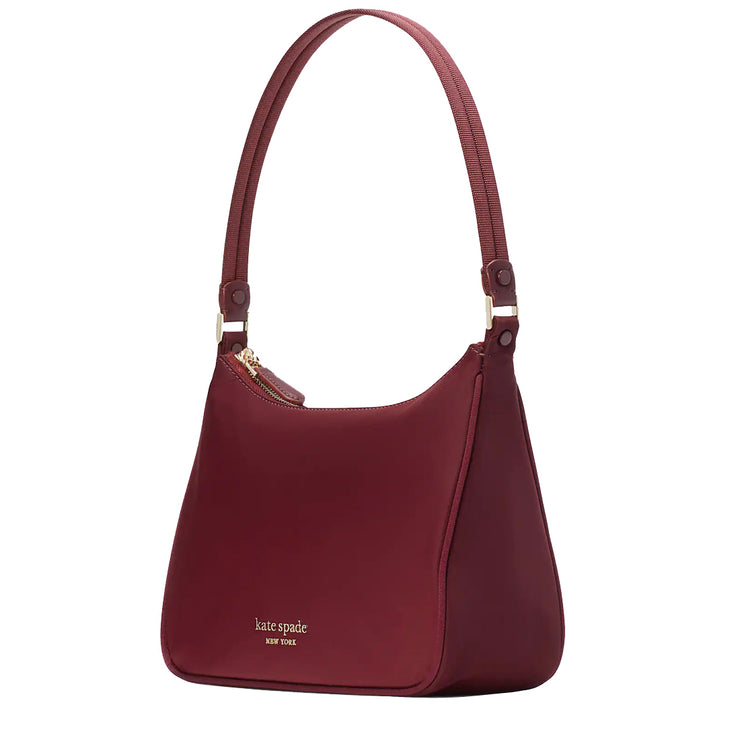 Kate Spade The Little Better Sam Nylon Small Shoulder Bag in Dark Merlot pxr00466