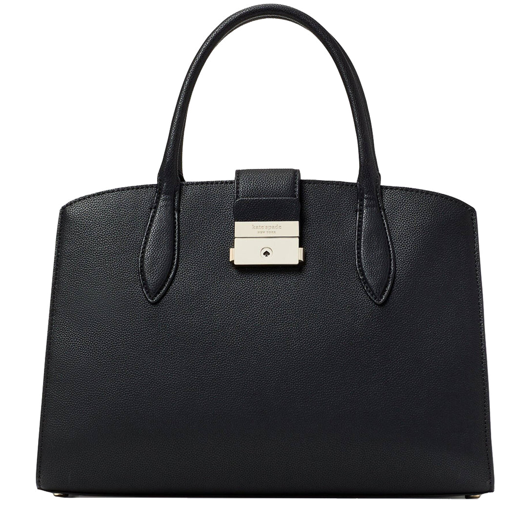 kate spade ブラック かごバッグ Kate Spade Voyage Medium Satchel Bag in Black k7739 – PinkOrchard.com