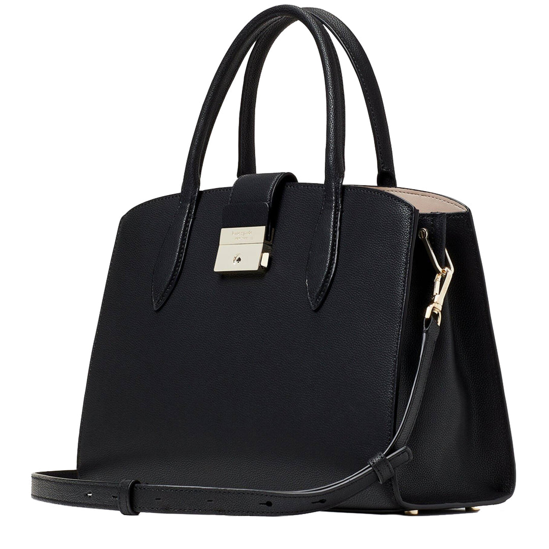 kate spade ブラック ビジネスバッグ Kate Spade Voyage Medium Satchel Bag in Black k7739 – PinkOrchard.com