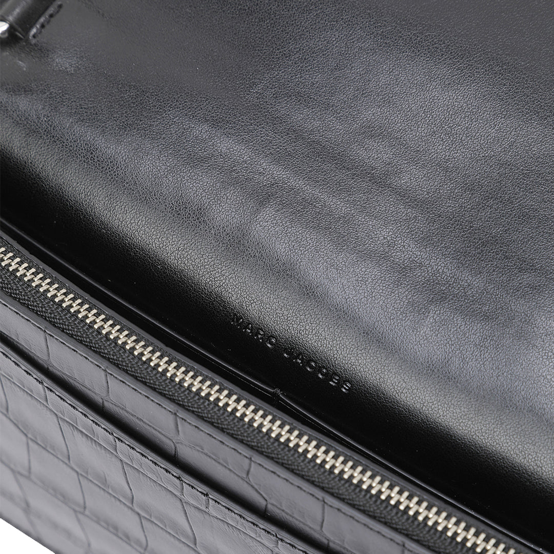 Marc Jacobs Croc Embossed Party On-A-Chain Crossbody/ Clutch