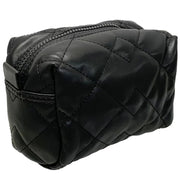 Marc Jacobs Moto Leather Large Quilted Cosmetic Pouch in Black S202M01RE21