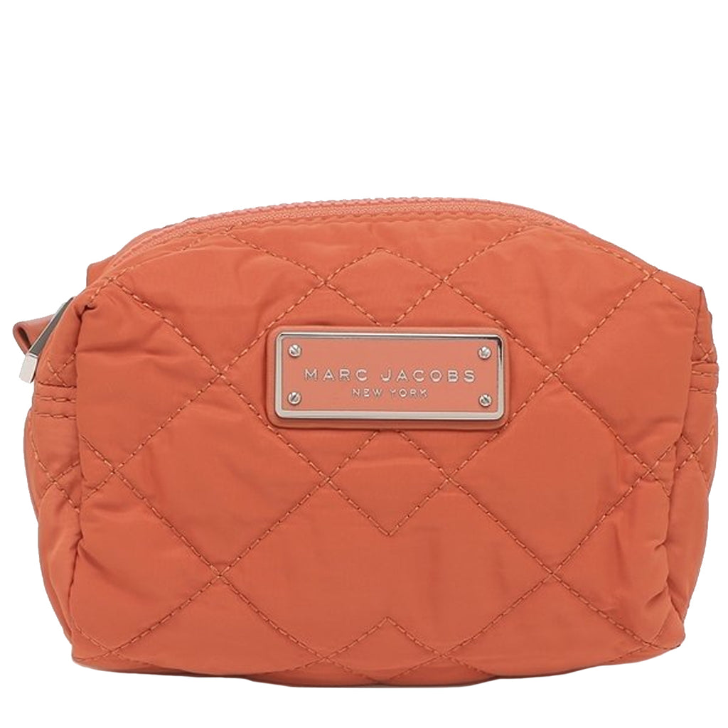 Marc Jacobs Large Quilted Cosmetic Pouch in Mecca Orange