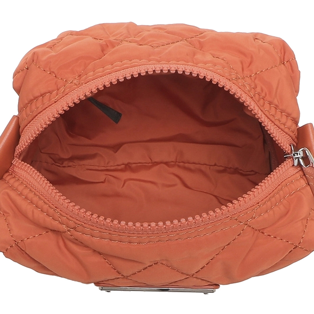 大人気★MARC JACOBS M0011326 QUILTED COSMETIC CASE Marc Jacobs Large Quilted Cosmetic Pouch in Mecca Orange