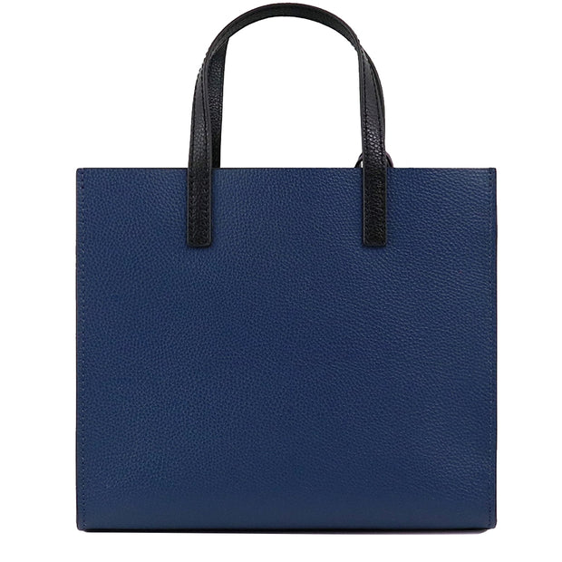 Marc Jacobs Mini Grind Colorblock Leather Tote Bag in Azure Blue Multi M0016132