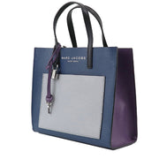 Marc Jacobs Mini Grind Colorblock Leather Tote Bag in Azure Blue Multi M0016132
