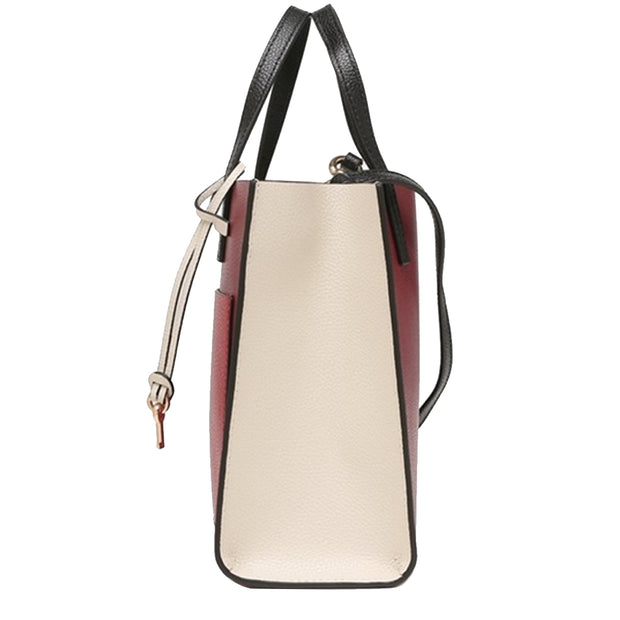 Marc Jacobs Mini Grind Colorblock Leather Tote Bag in Pomegranate Multi M0016132