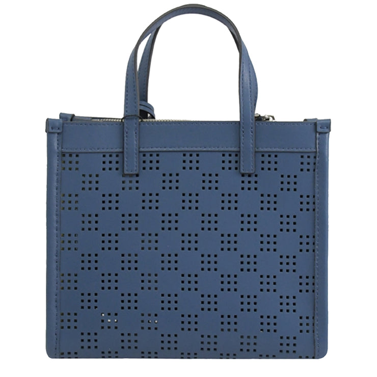 Marc Jacobs Perforated Mini Grind Tote Bag in Blue Sea H007L01SP22