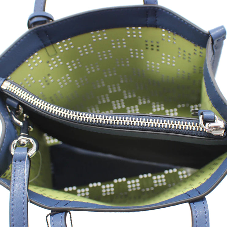 Marc Jacobs Perforated Mini Grind Tote Bag in Blue Sea H007L01SP22