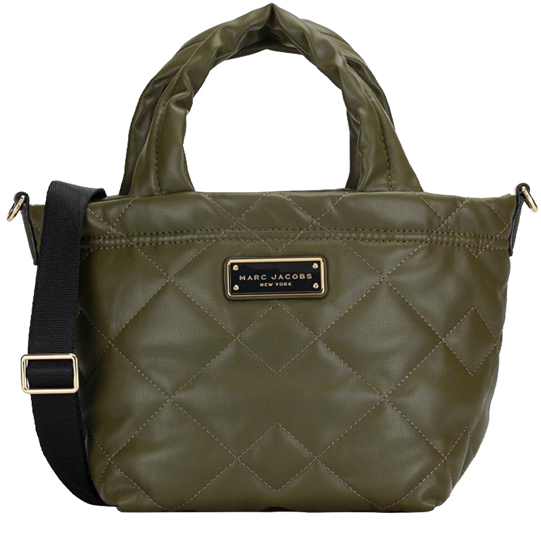 Marc Jacobs Quilted Moto Leather Mini Tote Bag in Beech