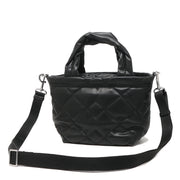 Marc Jacobs Quilted Moto Leather Mini Tote Bag in Black H006M01RE21