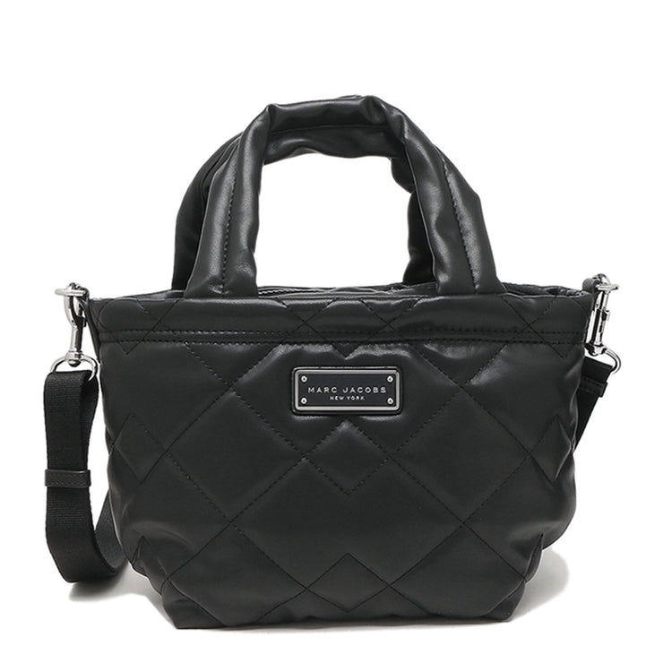 Marc Jacobs Quilted Moto Leather Mini Tote Bag in Black H006M01RE21