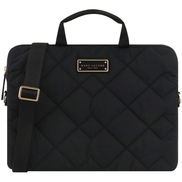 Marc Jacobs Quilted Nylon Laptop Bag in Black S550M06FA21