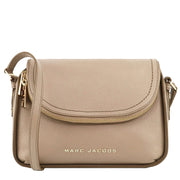 Marc Jacobs The Groove Leather Mini Messenger Bag in Greige M0016932