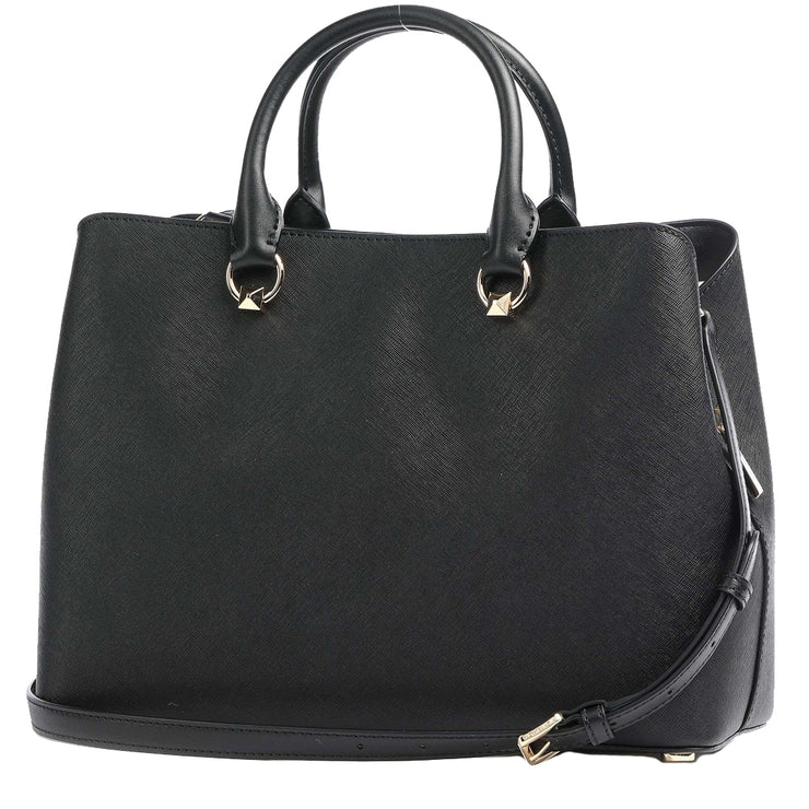 Michael Kors Edith Saffiano Small Satchel Black