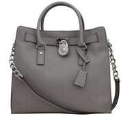 Michael Kors Hamilton Large North South Tote Bag- Pearl Grey