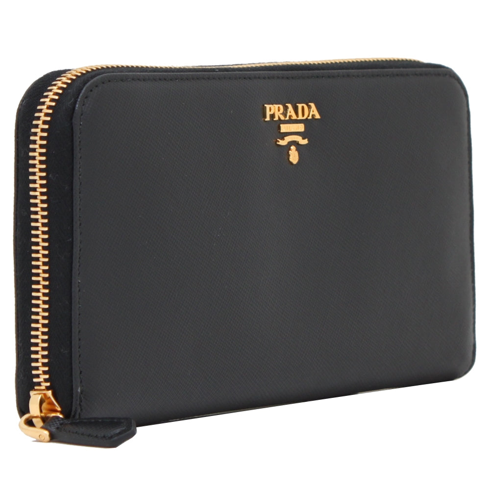 小物 Prada Multi Wallet Black Leather Prada Mens Black Saffiano Leather Bi-fold Wallet 2m0738 Nero
