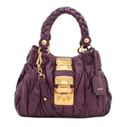 Miu Miu Matelasse Braided Handle Convertible Bag