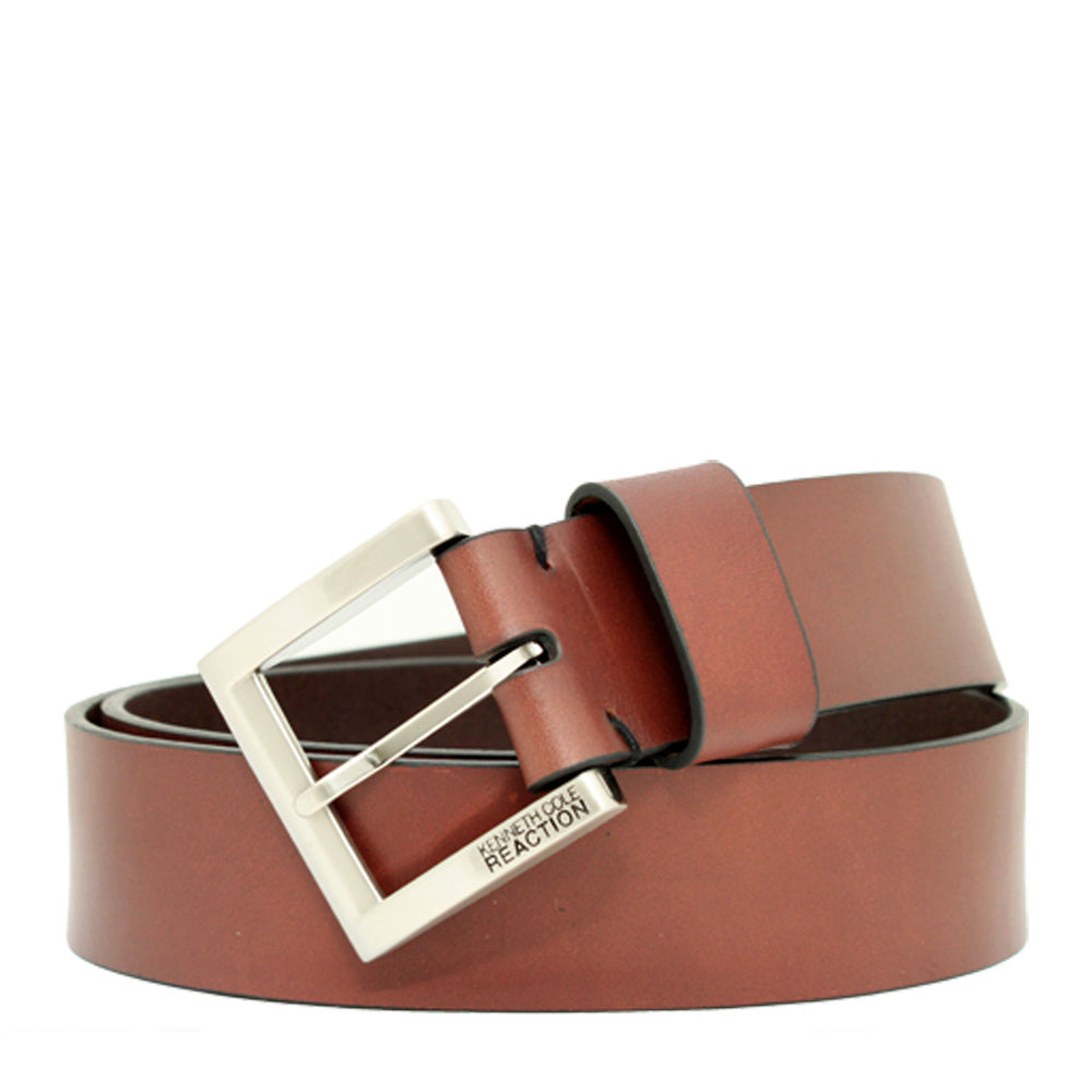 Kenneth Cole Leather Belt with Logo PinkOrchard