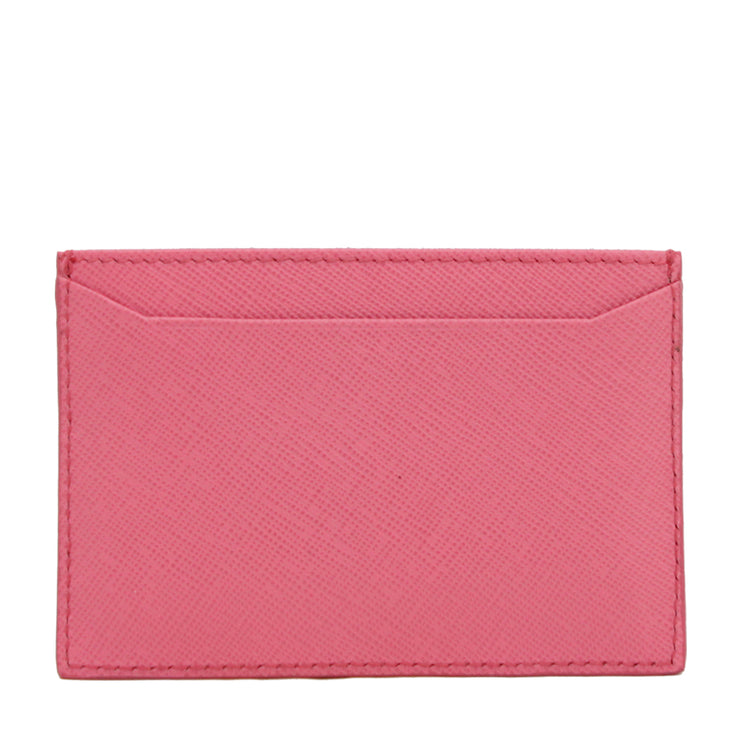 Prada 1MC208 Saffiano Leather Card Holder- Black
