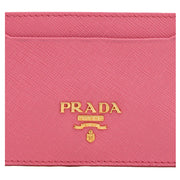 Prada 1MC208 Saffiano Leather Card Holder- Black