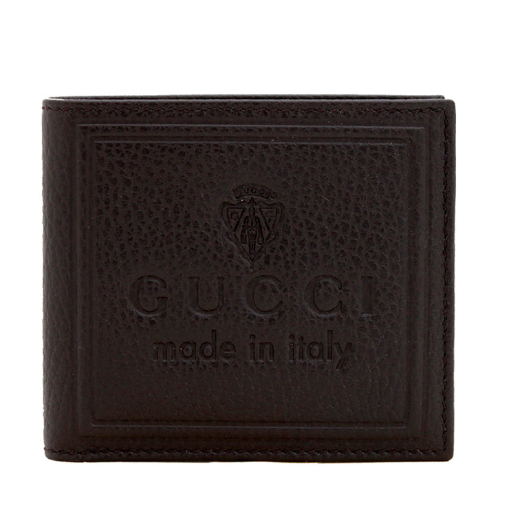 Gucci Made in Italy Bi-Fold Leather Wallet