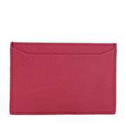 Prada Saffiano Leather Cardholder- Hibiscus